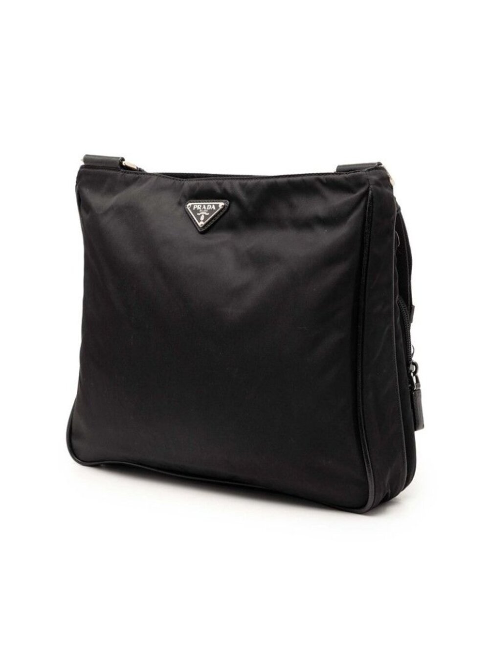 Prada Crossbody Shoulder Bag Black Nylon - Picture 2 of 5